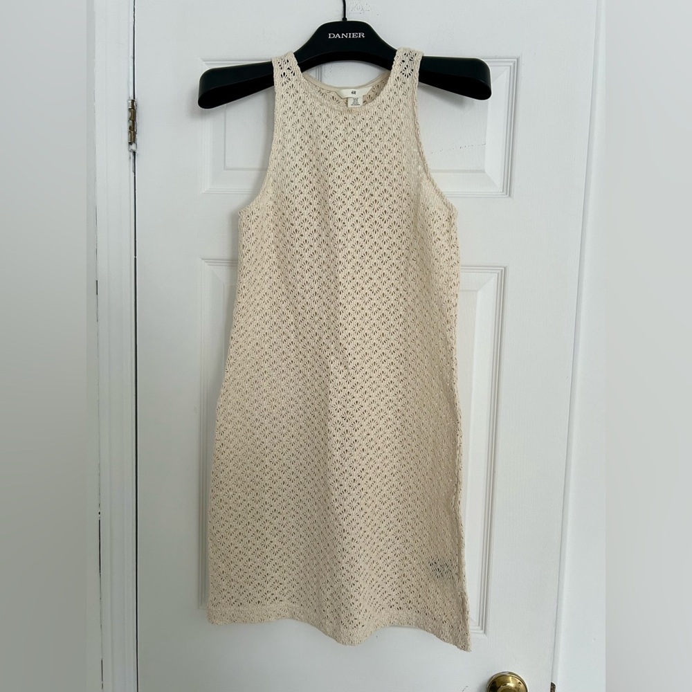 H&M Cream Crochet Dress